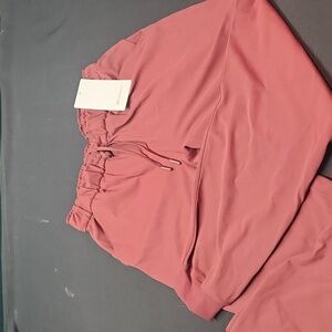 Lululemon Stretch high rise joggers size 8. Nice burgundy tone color. NWT